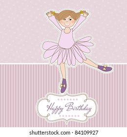Sweet Girl Birthday Greeting Card