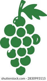 Sweet Grape Bunch Fresh Fruit Food Illustration