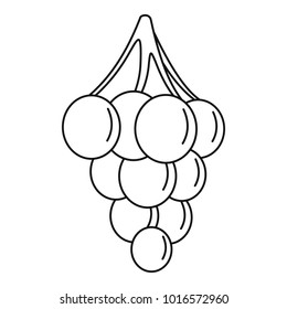 Sweet grape icon. Outline illustration of sweet grape vector icon for web