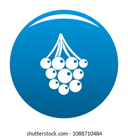 Sweet grape icon. Simple illustration of sweet grape vector icon for any design blue