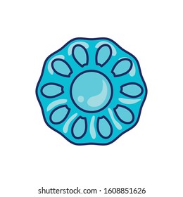Sweet gummies confetti isolated icon vector illustration design
