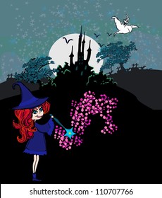 sweet Halloween witch
