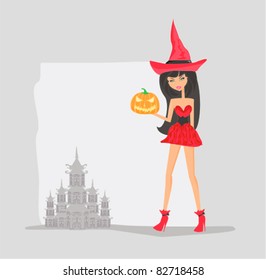 sweet Halloween witch