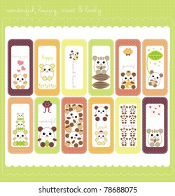 sweet hamster book mark or scrap book collection