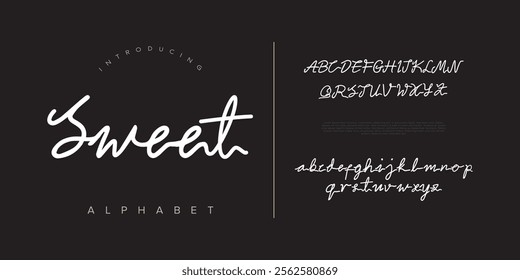 Sweet handwrite font Calligraphy Logotype Script Brush Font Type Font lettering handwritten