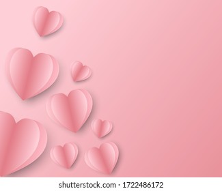 Sweet Hart With Pink Heart Background