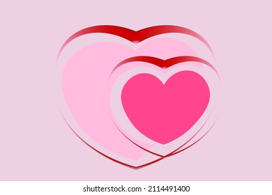 the sweet heart abstract background