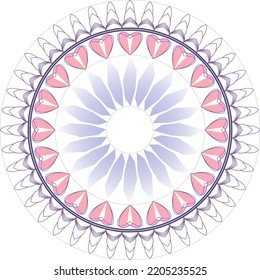 sweet heart in circle shape with white background