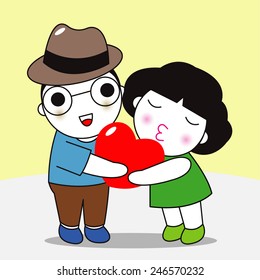 Sweet Heart illustration set