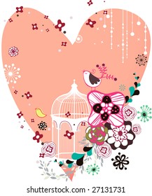 sweet heart shape wallpaper