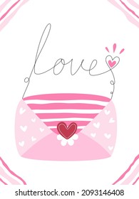 Sweet heart shaped pattern designed in doodle style for Valentine's Day, cards, backgrounds, covers, web designs, t-shirt designs, and more.