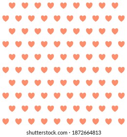 El corazón dulce da forma a un diseño sin fisuras para la decoración, el papel pintado, la tela, etc.