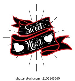 Sweet Heart T-Shirt Design, You Can Download The Vector Files.