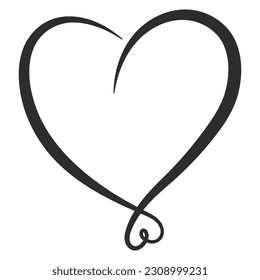 Sweet heart vector icon isolated on a white background.