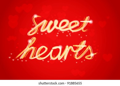 Sweet hearts banner