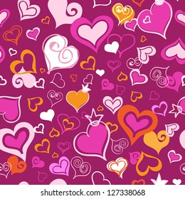 sweet hearts seamless background