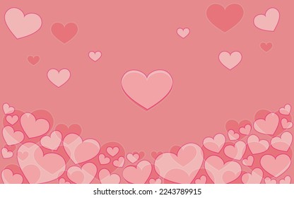 Sweet hearts vector layout with transparancy . Illustration with hearts in love concept for valentine's day. Pink white love hearts abstract background.