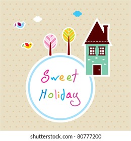 sweet home holiday message