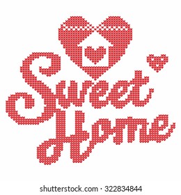 Sweet home knitted