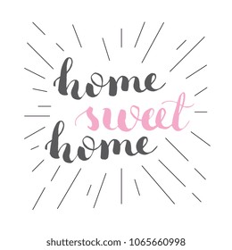 Sweet home lettering