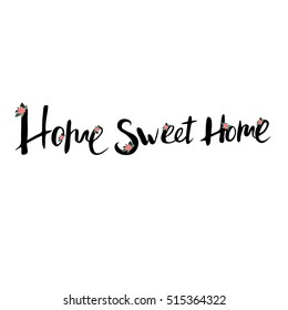 Sweet home lettering