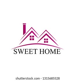 Sweet Home Logo For House Or Estate Company