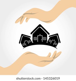 sweet home over gray background vector illustration