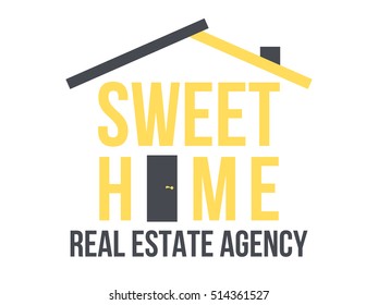 Sweet home real estate agency logo