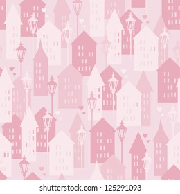 Sweet Home seamless pattern, vector illustration