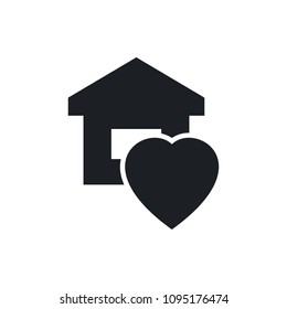 sweet home vector icon