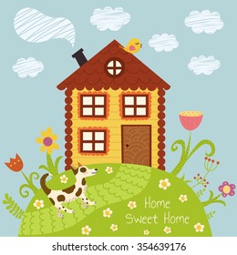 Sweet home vector illustration