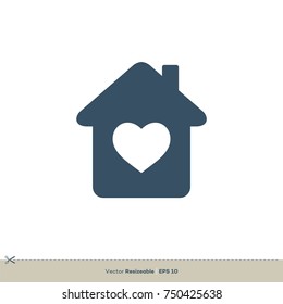 Sweet Home Vector Logo Template Illustration Design. Vector EPS 10.