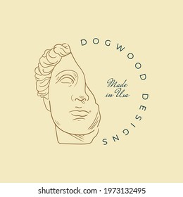 Sweet Home Vector Signs or Logo Templates. Retro Illustration with Classy Typography. Feminine Logo. Modern Logo Template for florist, photographer, fashion blogger, design studio.