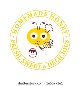 sweet honey bee symbol