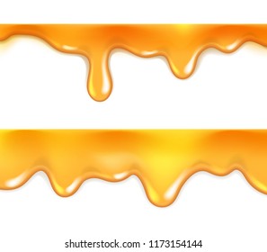 Sweet honey drips. Graphic concept for your design