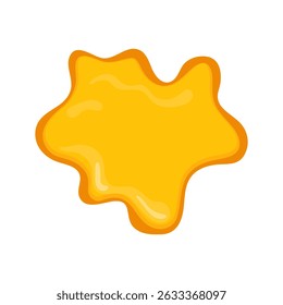 Sweet honey drips isolated on white background. Sweet honey dessert dripping. Vector illustration