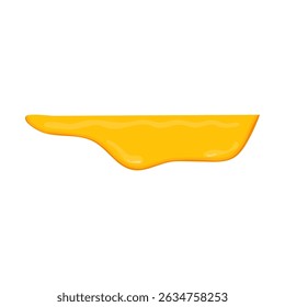 Sweet honey drips isolated on white background. Sweet honey dessert dripping. Vector illustration