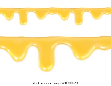 Sweet honey drips seamless vector