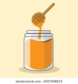 SWEET HONEY IN THE JAR CARTOON ILLUSTRATION