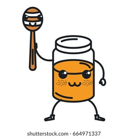 sweet honey kawaii character
