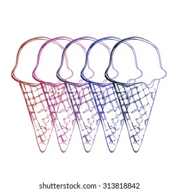 Sweet ice cream. 