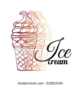 Sweet ice cream. 