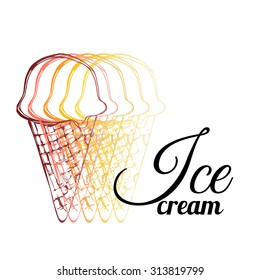 Sweet ice cream. 