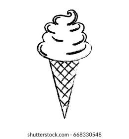 Sweet ice cream. children