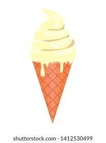 sweet ice cream cone icon