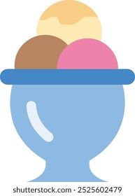 Sweet Ice Cream Icon Representing Desserts, Summer Treats, and Fun, Perfect for Highlighting Refreshing Snacks, Celebrations, and Joyful Moments in a Delightful Design