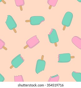 ilustración de helado dulce