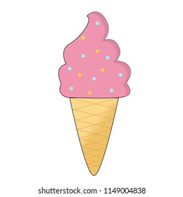 Sweet ice cream vector