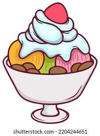 Sweet Ice Cream Vector Design Illustration