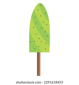 Sweet ice-cream on white background